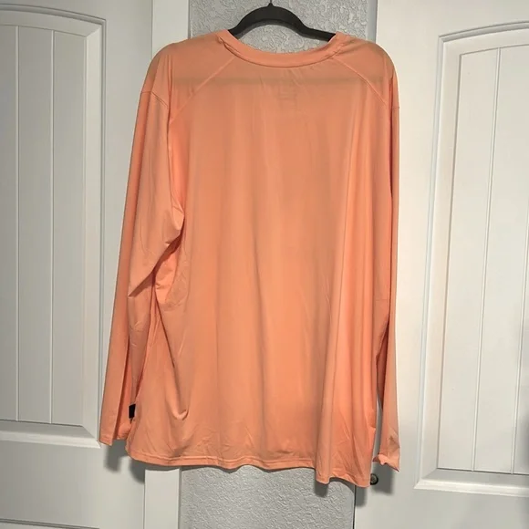 Margaritaville Peach Long Sleeve Shirt XXL - Picture 2 of 5